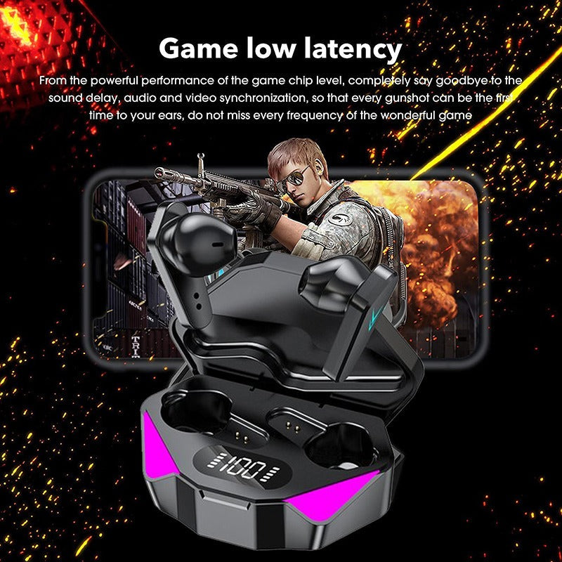 X15 TWS Wireless Gaming Earbuds with LED Display